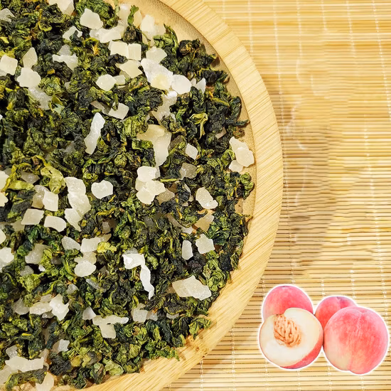 Wholesale White Peach Oolong Tea Peach Oolong Loose Leaf Tea Fruit and Flower Blend Flavor Tea
