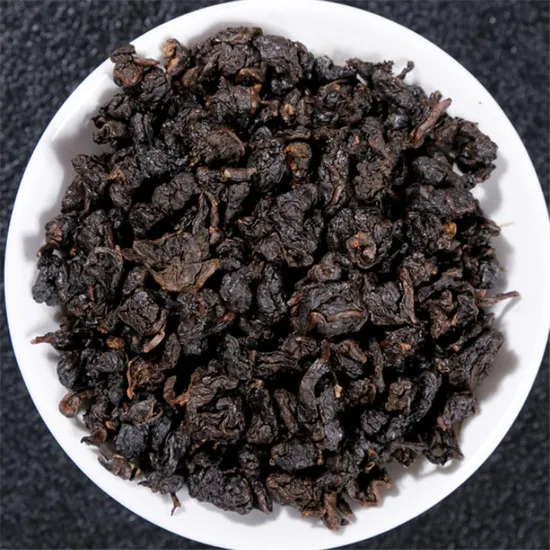 Hei wu long Bulk bubble tea raw material black oolong tea baked